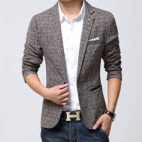 Veste costume Blazer Style Anglais Fitted Elegance Marron